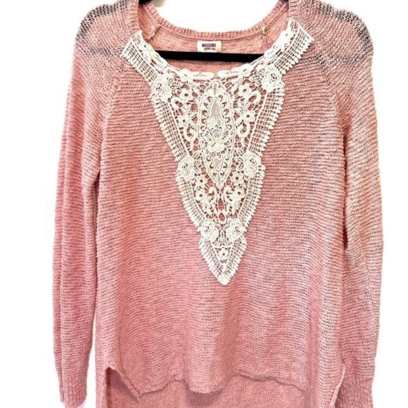 Mossimo's Women's Medium Knit Pullover Cardigan in Pink - Picture 1 of 7